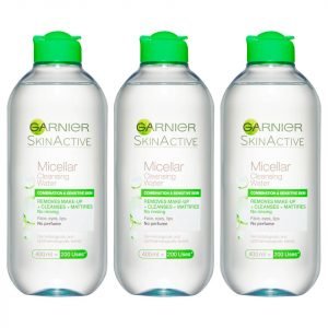 Garnier Micellar Cleansing Water Combination And Sensitive Skin 400 Ml 3 Pack