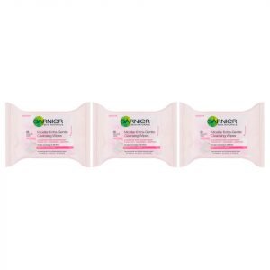 Garnier Micellar Extra-Gentle Cleansing Wipes Sensitive Skin 25 Wipes 3 Pack