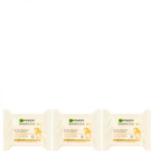 Garnier Micellar Oil-Infused Cleansing Face Wipes 25 Wipes 3 Pack