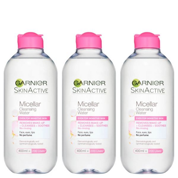 Garnier Micellar Water Sensitive Skin 400 Ml 3 Pack