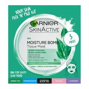 Garnier Moisture Bomb Hydrating Sheet Masks Selection Box X 5