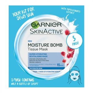 Garnier Moisture Bomb Pomegranate Hydrating Sheet Mask X 5