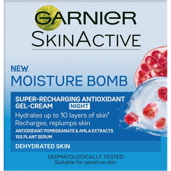 Garnier Moisture Bomb Super-Recharging Night Gel-Cream 50 Ml