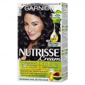 Garnier Nutrisse 1 Liquorice Musta Kestoväri