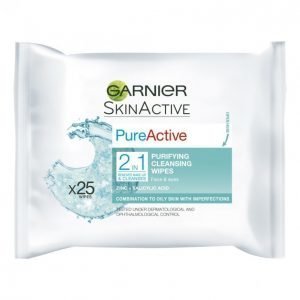 Garnier Pure Active 2in1 Puhdistusliina 25 Kpl