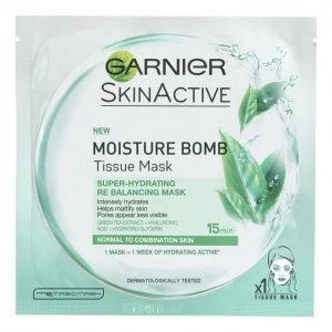 Garnier Skin Active Moisture Bomb Kosteuttava Kangasnaamio Normaalille Ja Sekaiholle 32 G