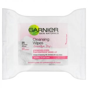 Garnier Skin Naturals Cleansing Wipes 25 Quilted Wipes