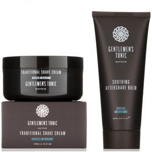 Gentlemen's Tonic Shaving Duo Traditional Shave Cream And Soothing Aftershave Balm