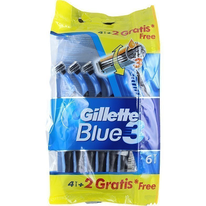 Gillette Blue 3 Disposable Razors 6 Pack