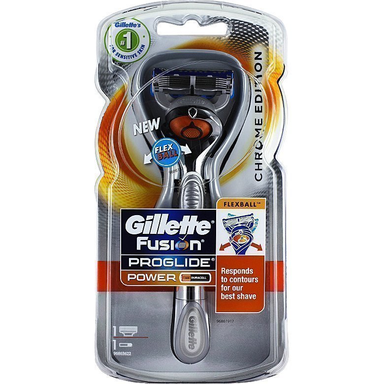 Gillette Fusion ProGlide Power Flexball Razor Chrome 1 Blade