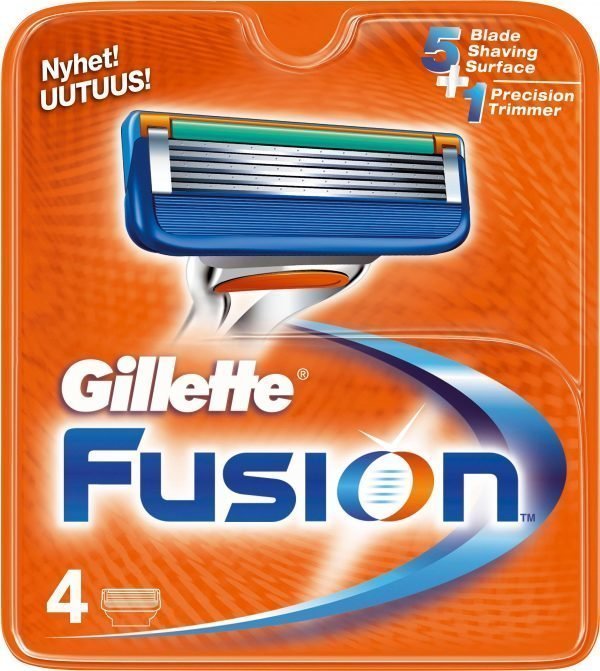 Gillette Fusion Terät 4 Kpl