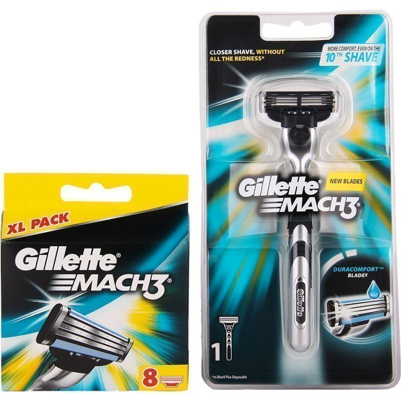 Gillette Mach 3 Duo Razor 9 Blades