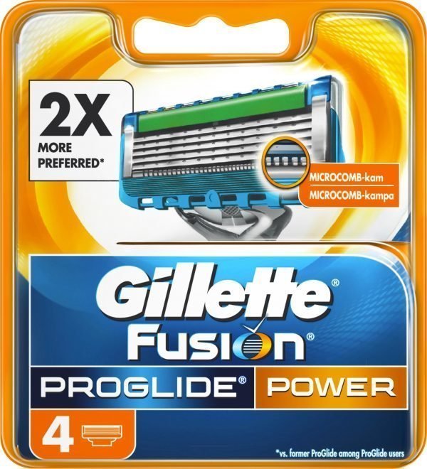 Gillette Proglide Power Terät 4 Kpl