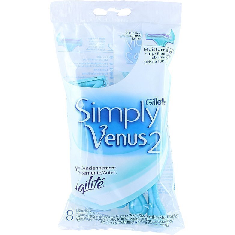 Gillette Simply Venus 2 Disposable Razors 8 pack