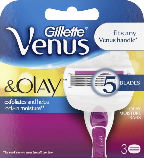 Gillette Venus & Olay Pink Sugarberry Terät 3 Kpl