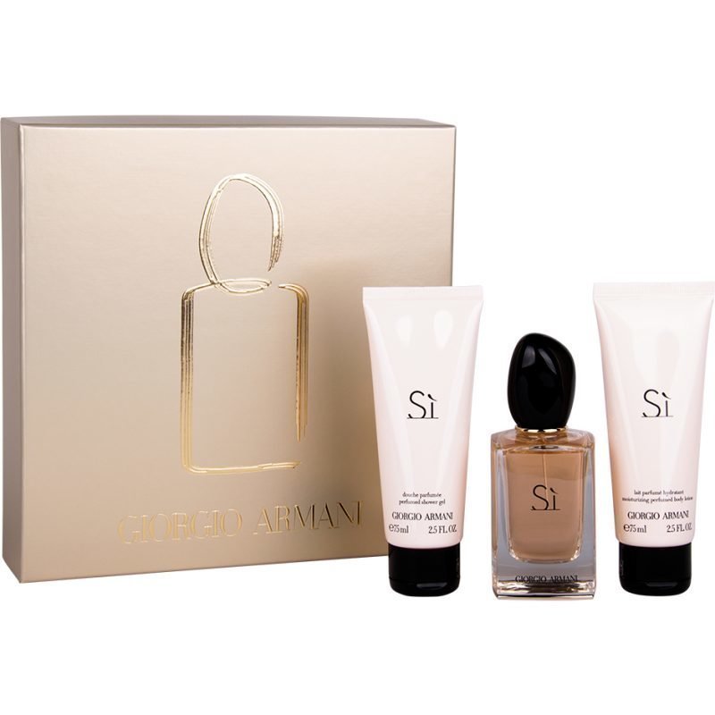 Giorgio Armani Si EdP 50ml Shower Gel 75ml Body Lotion 75ml