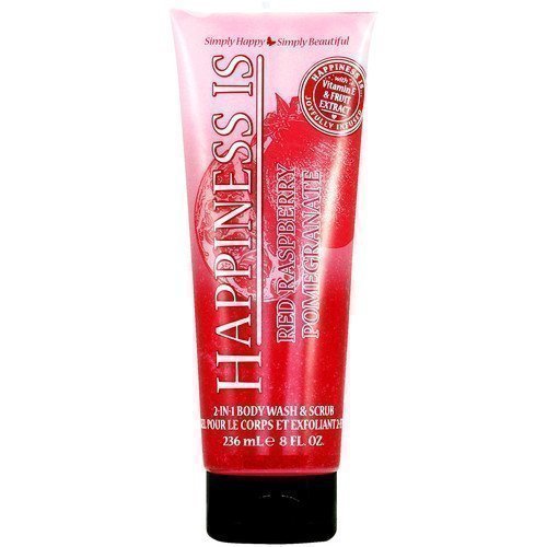 Happiness Is 2-in-1 Body Wash & Scrub Red Raspberry Pomegranate