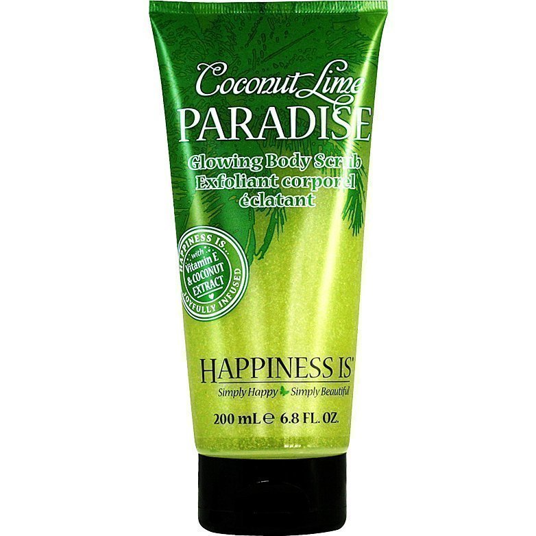 Happiness Is Coconut Lime Paradise Glowing Body Scrub 200ml