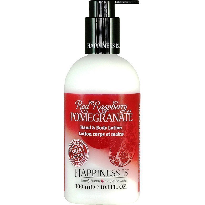 Happiness Is Red Raspberry Pomegranate Hand & Body Lotion 300ml