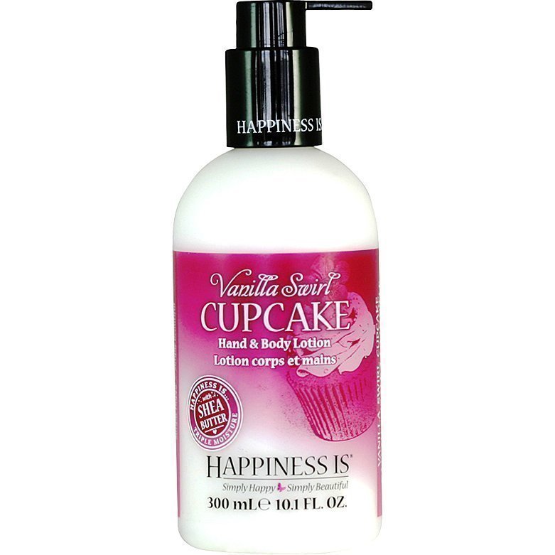 Happiness Is Vanilla Swirl Cupcake Hand & Body Lotion 300ml