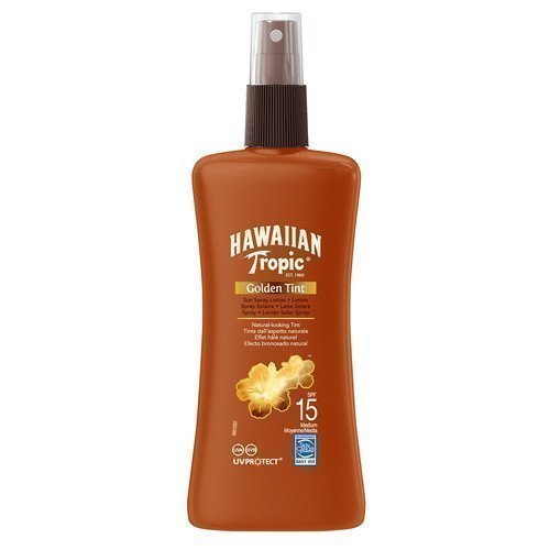 Hawaiian Tropic Golden Tint Sun Spray Lotion SPF 15