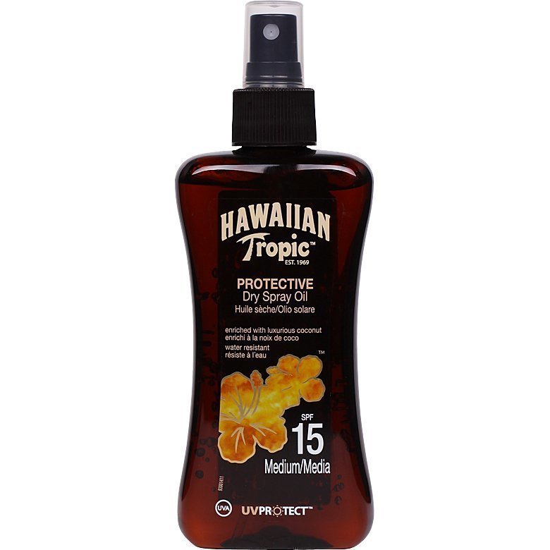 Hawaiian Tropic Protective Dry Spray Oil SPF15 200ml