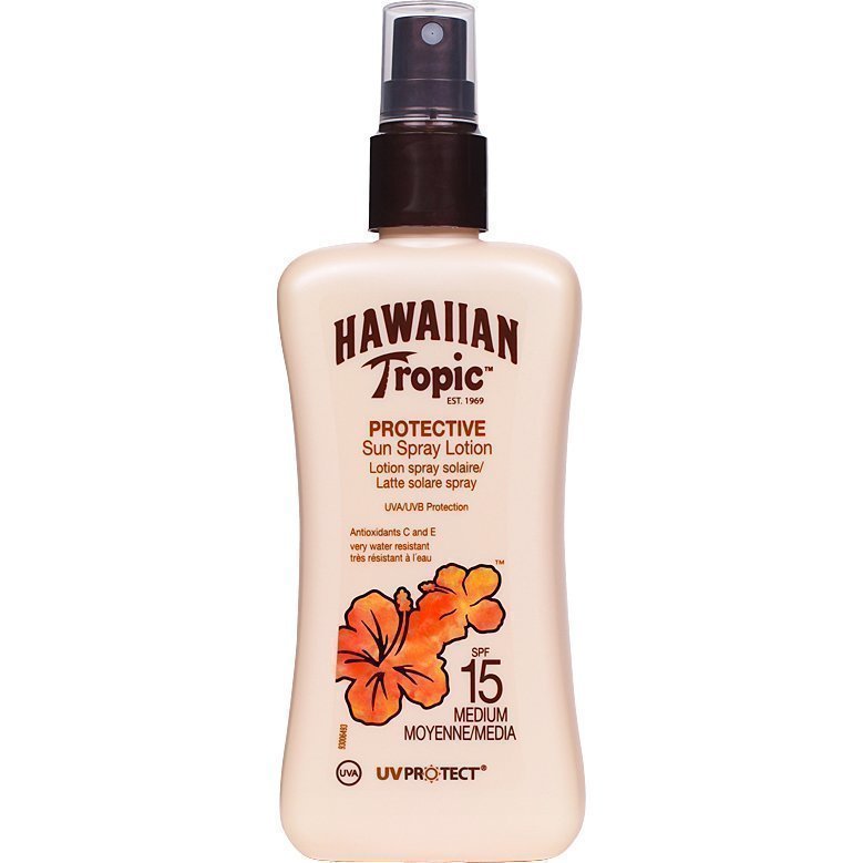 Hawaiian Tropic Protective Sun Spray Lotion SPF15 200ml