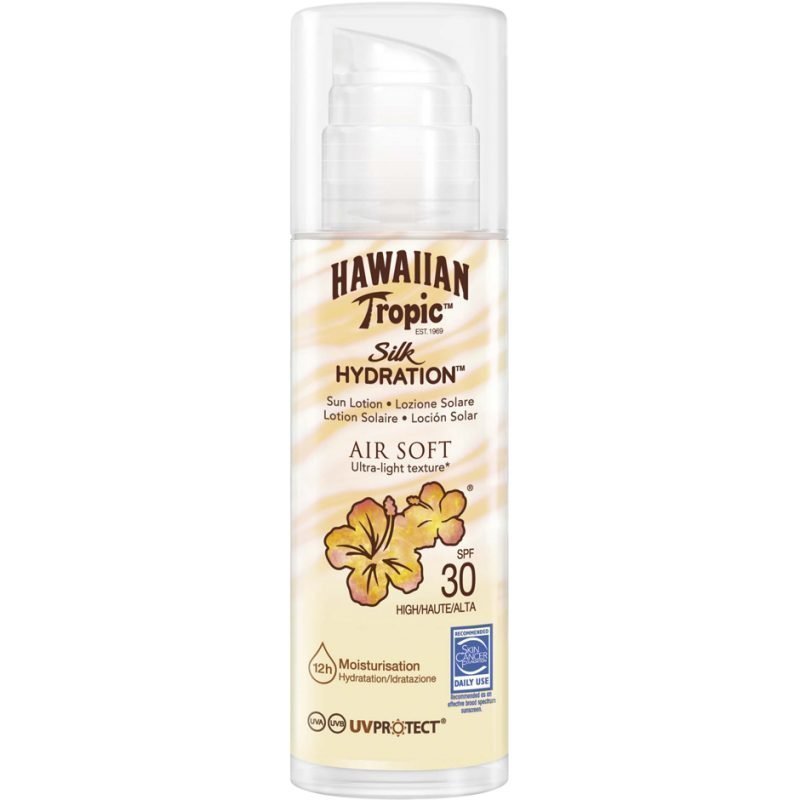 Hawaiian Tropic Silk Hydration Air Soft Sun Lotion (Pump) SPF30 150ml