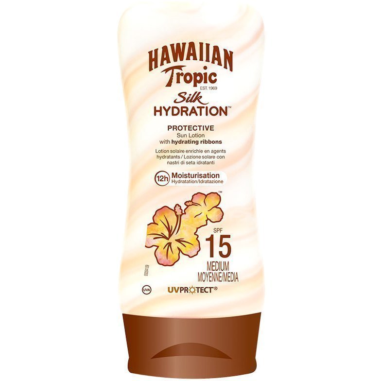 Hawaiian Tropic Silk Hydration Protective Sun Lotion SPF15 180ml