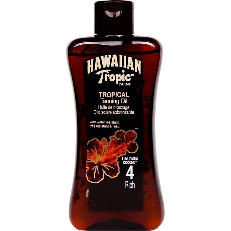 Hawaiian Tropic Tropical Tanning Oil Rich SPF4 200ml