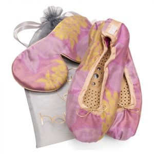 Holistic Silk Eye Mask Slipper Gift Set Rose Various Sizes L