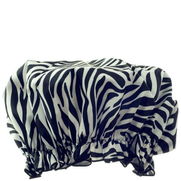 Hydrea London Eco Friendly Shower Cap Zebra