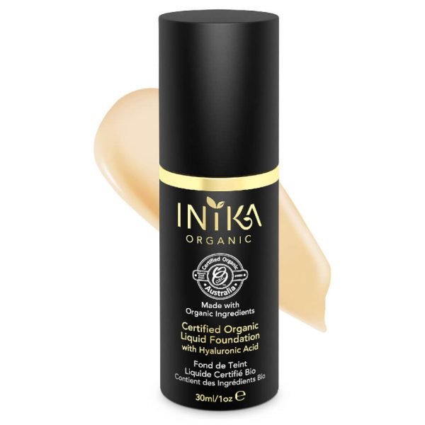 Inika Certified Organic Liquid Mineral Foundation Various Colours Cream