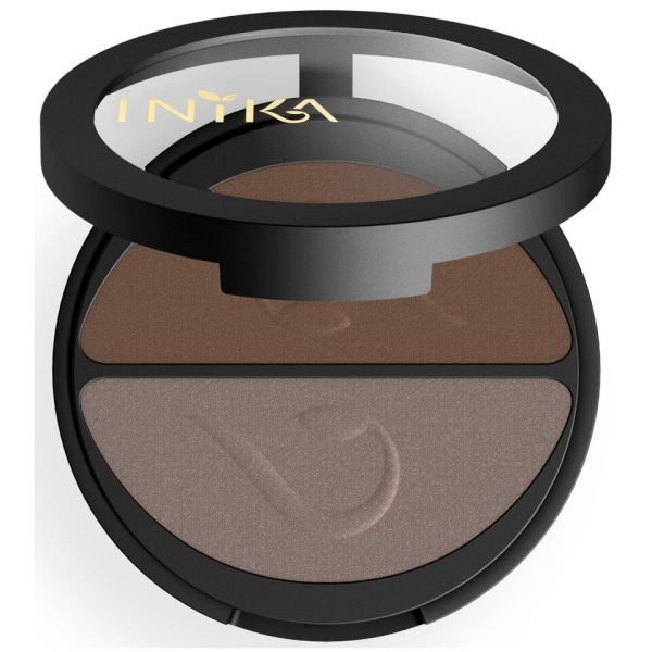 Inika Pressed Mineral Eyeshadow Duo Choc Coffee