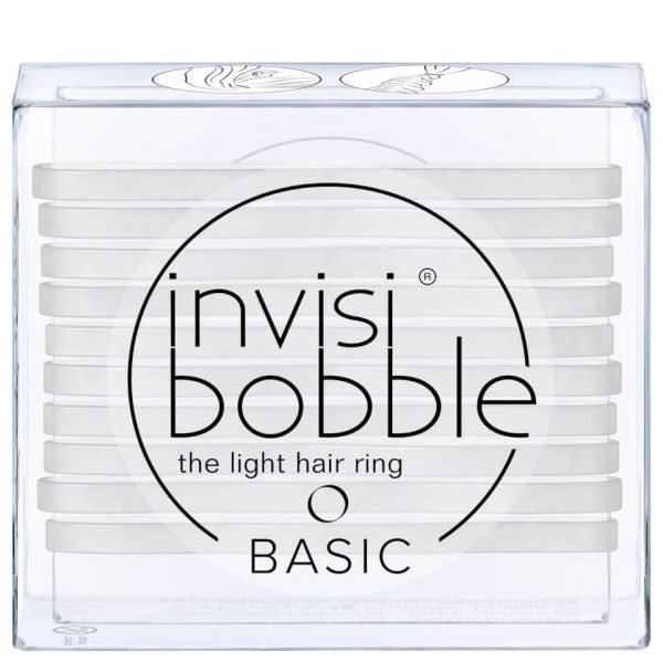 Invisibobble Basic The Light Hair Ring Crystal Clear 10 Pack