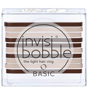 Invisibobble Basic The Light Hair Ring Mocca And Cream 10 Pack