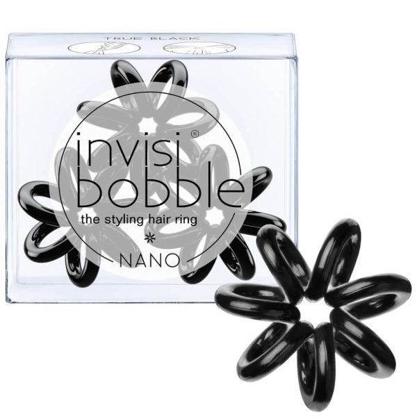 Invisibobble Nano Hair Tie 3 Pack True Black
