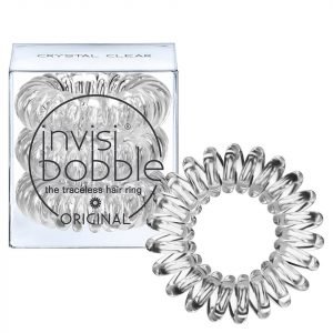 Invisibobble Original Hair Tie 3 Pack Crystal Clear