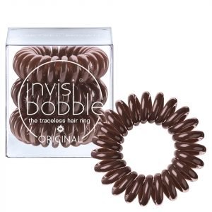 Invisibobble Original Hair Tie 3 Pack Pretzel Brown