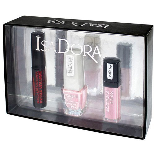 IsaDora Extra Volume Mascara Lipgloss Nail Lacquer Trio