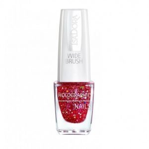 Isadora Holographic Glitter Nails Kynsilakka Ruby