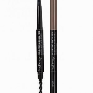 Isadora Sculpting Brow Pen Waterproof With Brush Kulmakynä Medium Brown