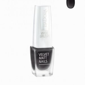 Isadora Velvet Matt Nails Kynsilakka Black Caviar