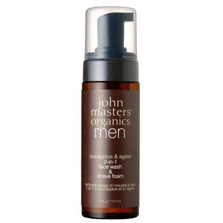 John Masters Eucalyptus & Agave Organics 2-in-1 Face Wash & Shave Foam