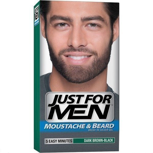 Just For Men Brush In Colour Gel Moustache Beard & Sideburns Dark Brown-Black