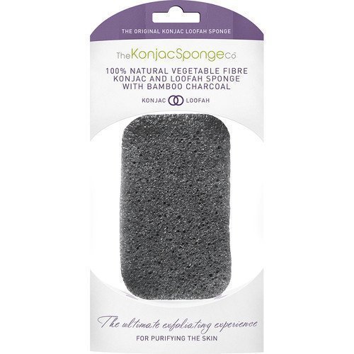 Konjac Sponge Konjac & Loofah Mix Charcoal Body Sponge