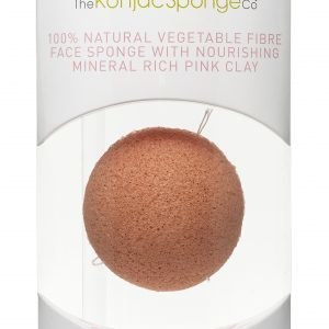 Konjac Sponge Premium Facial Puff With Pink Clay Ihonpuhdistussieni