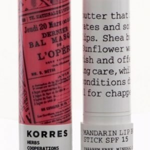 Korres Lipbutter Peach Spf 15 5 G Huulivoide