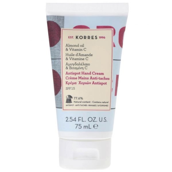 Korres Natural Almond Oil And Vitamin C Anti-Spot Hand Cream 75 Ml