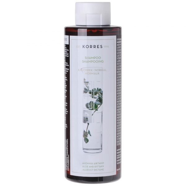 Korres Natural Aloe And Dittany Shampoo For Normal / Dull Hair 250 Ml